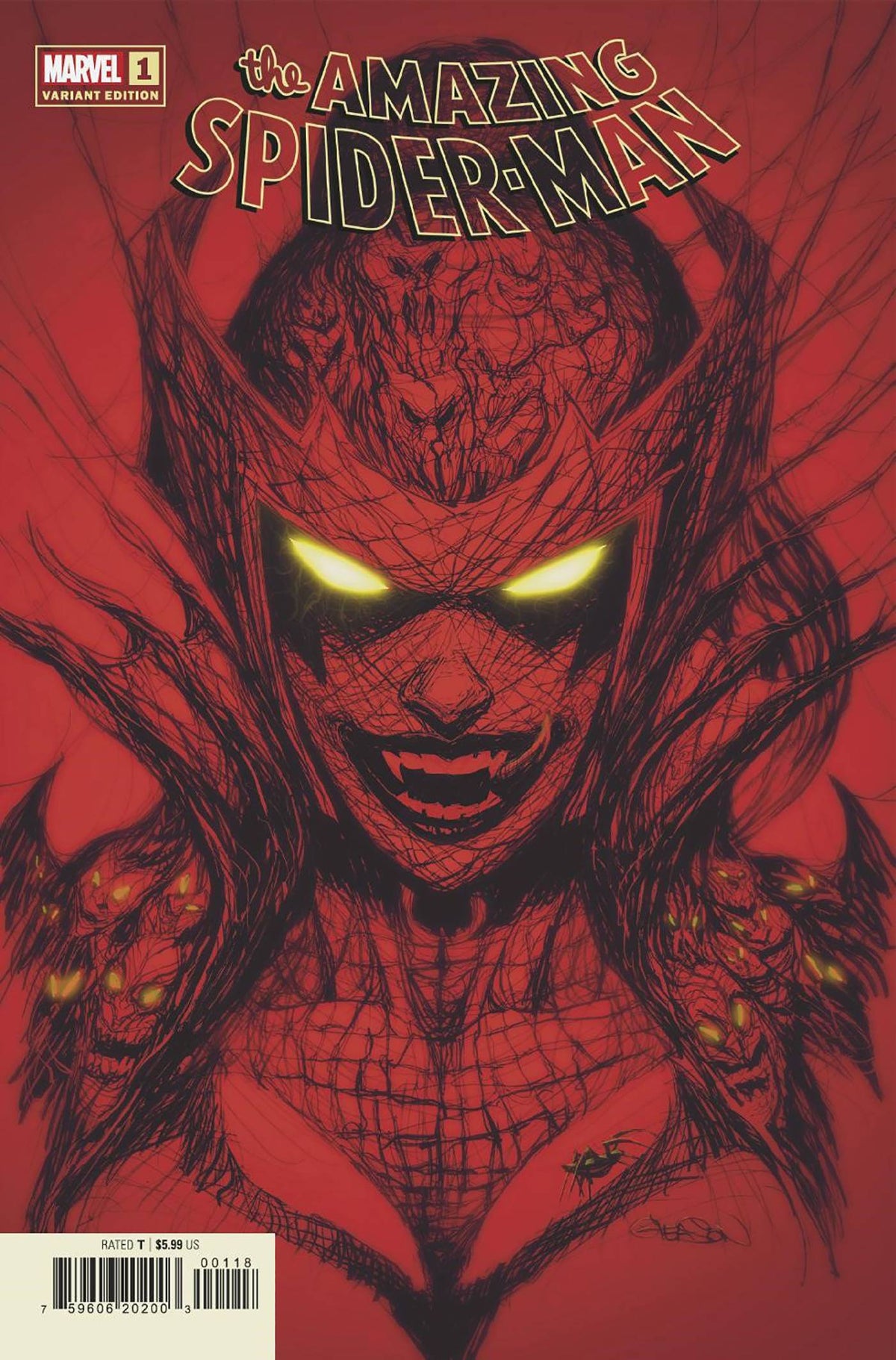 AMAZING SPIDER-MAN #1 GLEASON WEB-HEAD COVER