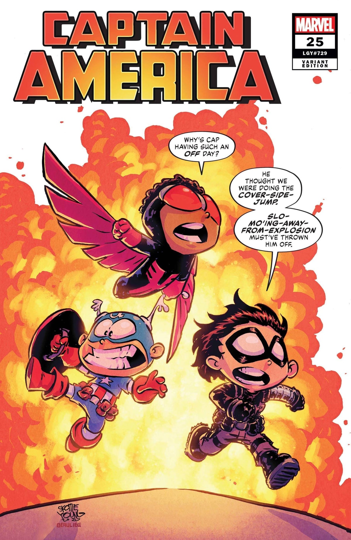 CAPTAIN AMERICA #25 SKOTTIE YOUNG COVER SIGNED BY SKOTTIE YOUNG