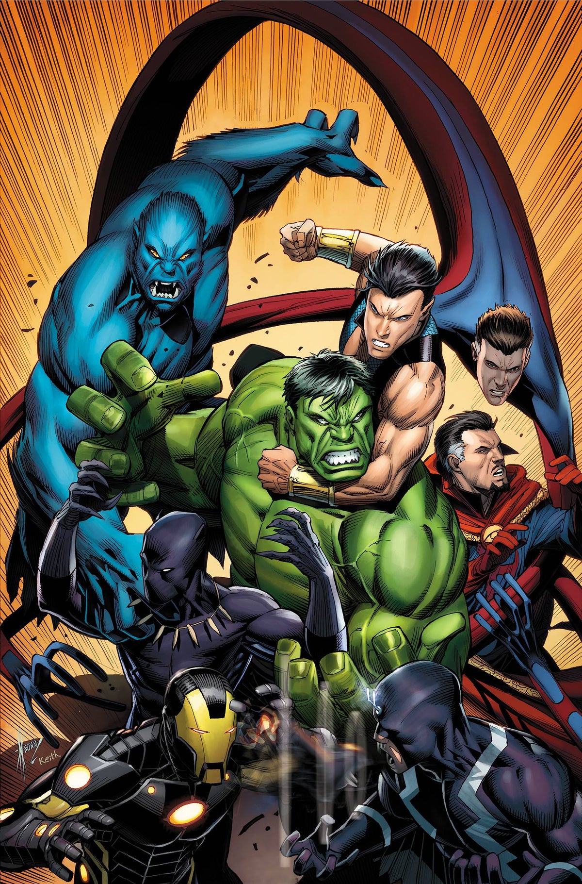 Avengers By Jonathan Hickman Omnibus HC Vol 02 Keown DM Var