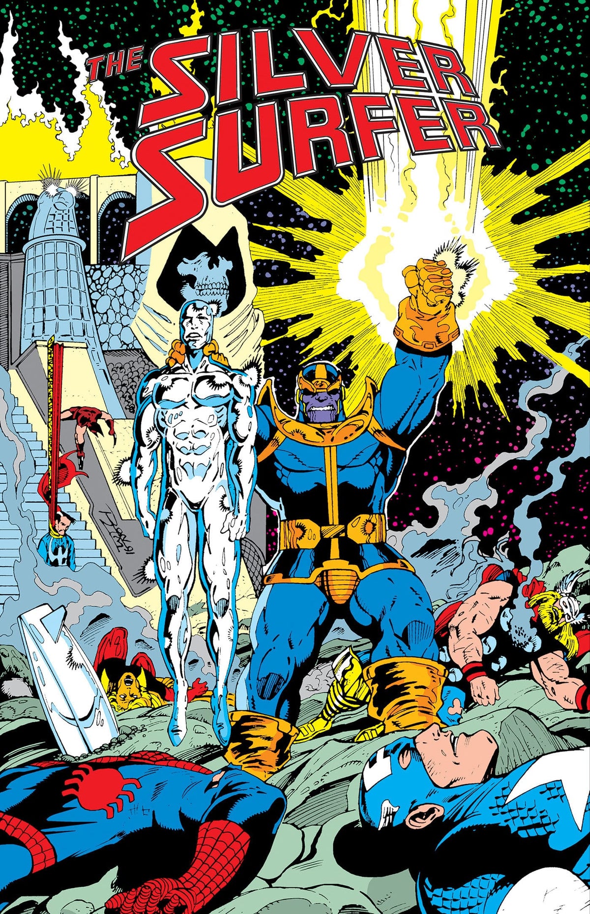 Silver Surfer: The Infinity Gauntlet Omnibus Ron Lim Infinity Gauntlet Cover HC