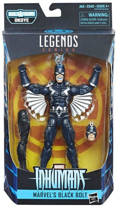 Marvel Legends Black Panther 6 Inch Action Figure BAF Oyoke - Black Bolt (Sub-Standard Packaging)