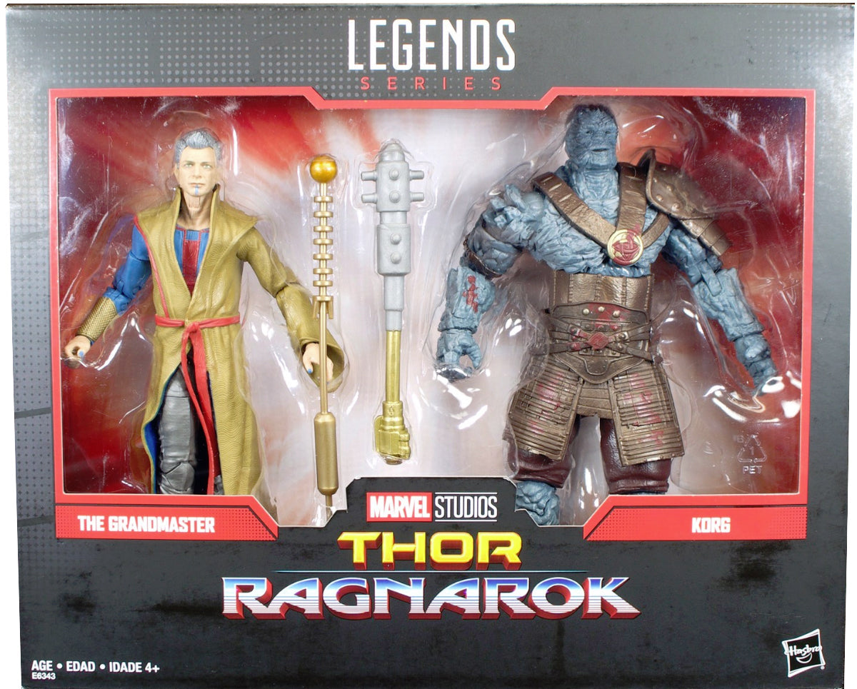 Marvel Legends Studios 6 Inch Action Figure 2-Pack Series - The Grandmaster & Korg (Sub-Standard Packaging)