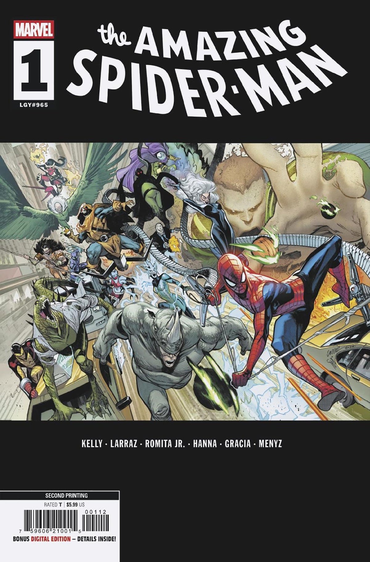 AMAZING SPIDER-MAN #1 PEPE LARRAZ 2ND PRINTING VARIANT