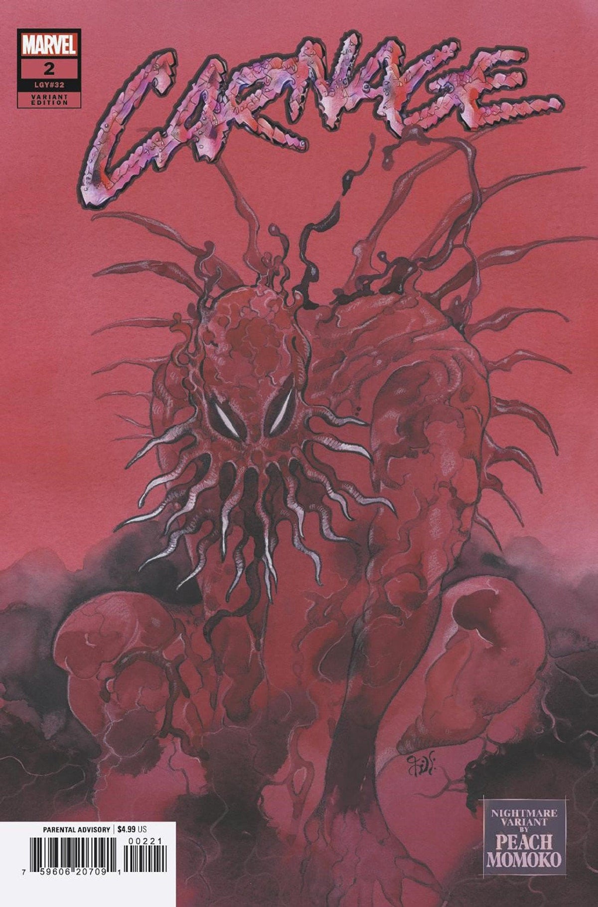 CARNAGE #2 PEACH MOMOKO NIGHTMARE VAR