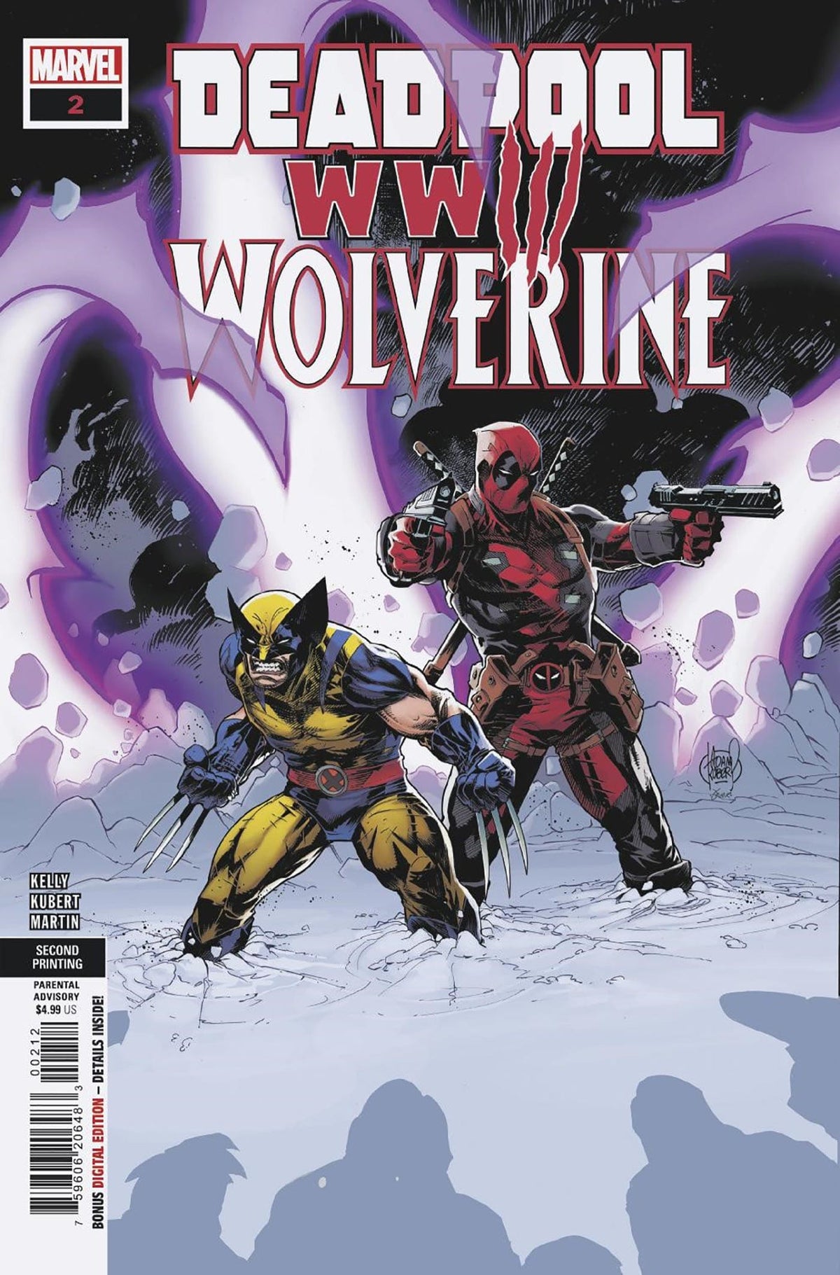 DEADPOOL & WOLVERINE: WWIII #2 ADAM KUBERT 2ND PTG VAR