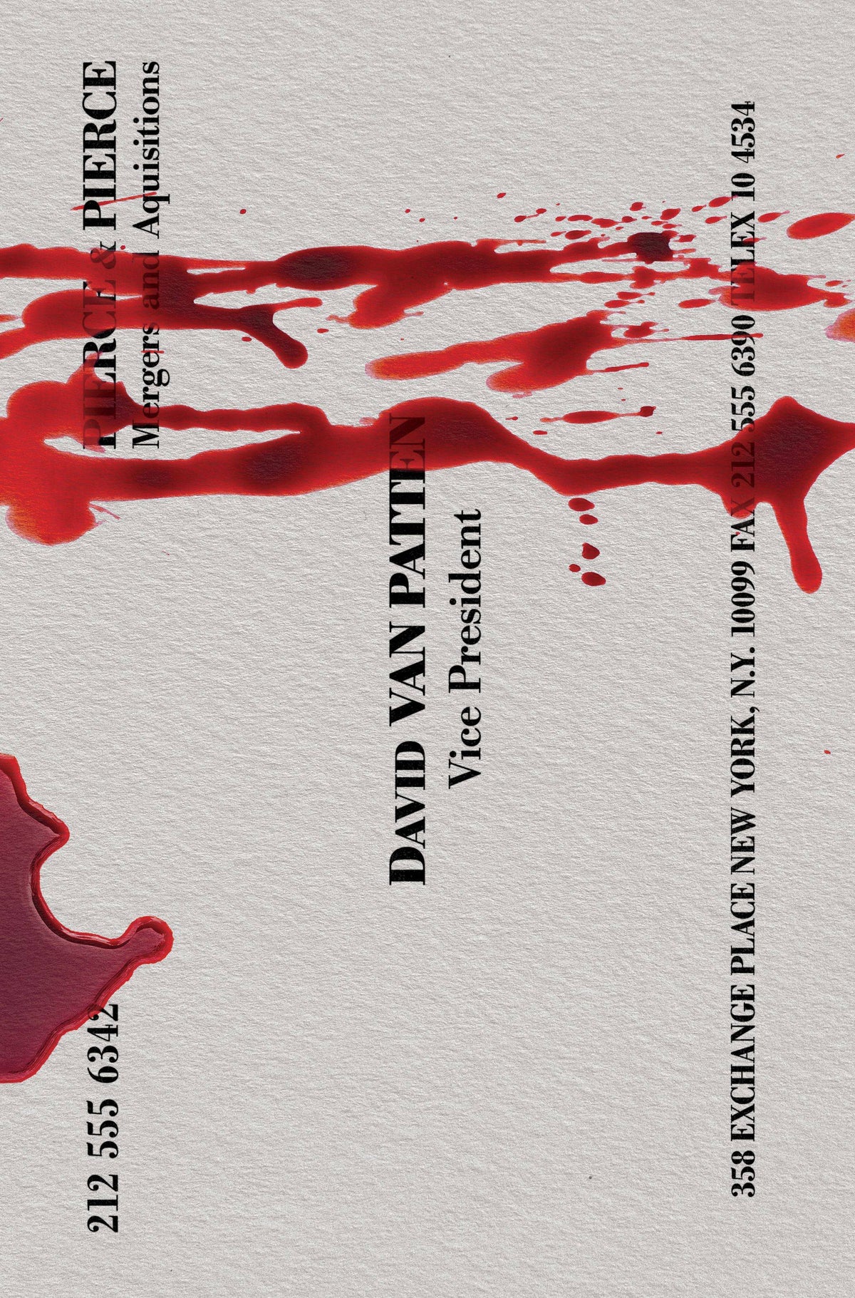 AMERICAN PSYCHO #3 (OF 5) CVR CVR D BRUDER BUSINESS CARD (MR