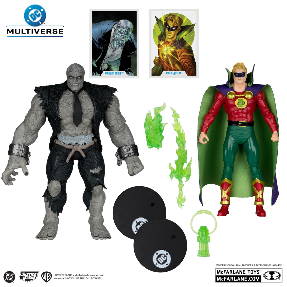 DC Multiverse - Solomon Grundy vs Green Lantern (JSA) 7" Action Figure and Mega Figure 2 Pack