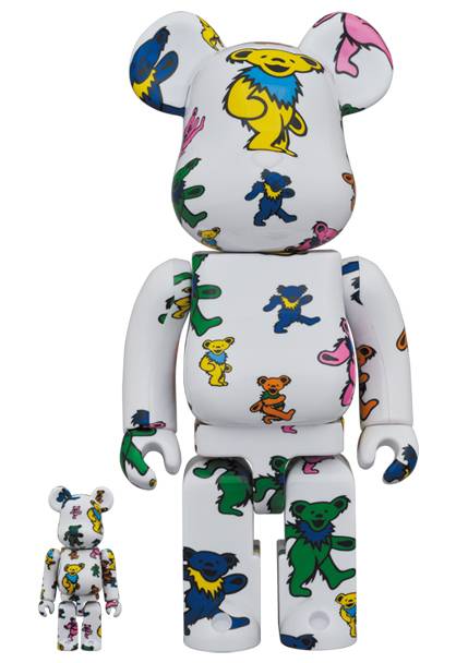 Medicom Toy: Bearbrick - Dancing Bear 100% & 400% 2-Pack (Grateful Dead)