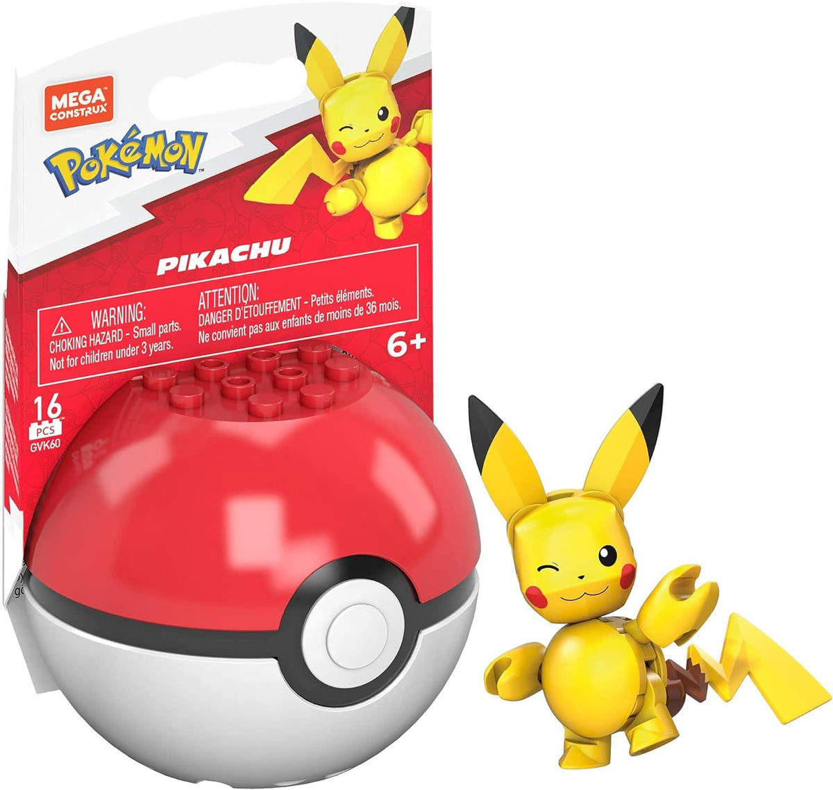 Mega Construx Pokemon - Classic Pokeball - Pikachu