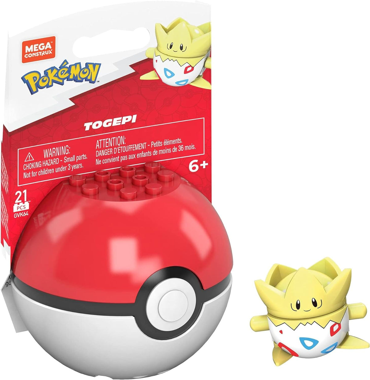 Mega Construx Pokemon - Classic Pokeball - Togepi
