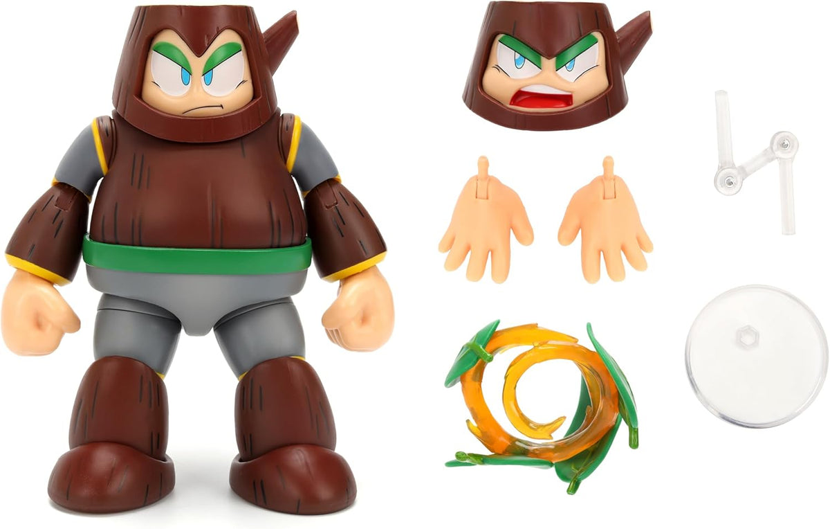 Megaman 5 Inch Action Figure 1/12 Scale Deluxe - Wood Man