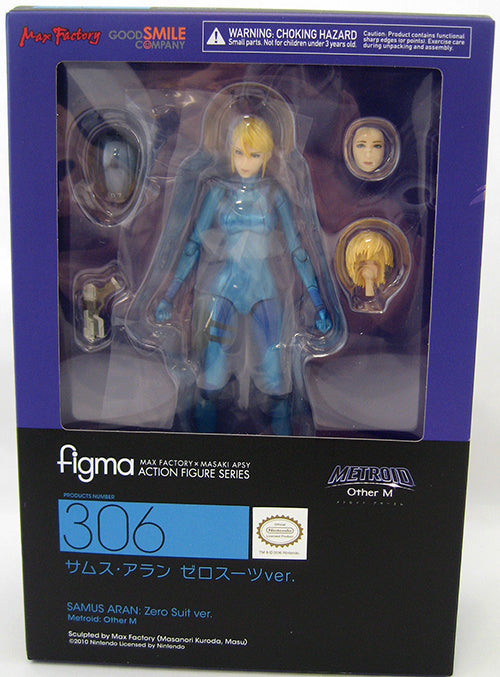 Metroid Other M 6 Inch Action Figure Figma Series - Samus Aran Zero Suit (Shelf Wear Packaging)