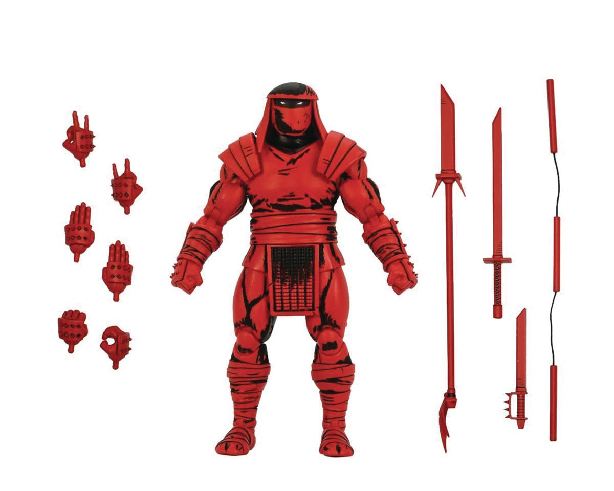 NECA: TEENAGE MUTANT NINJA TURTLES COMICS - RED AND BLACK FOOT ENFORCER ACTION FIGURE