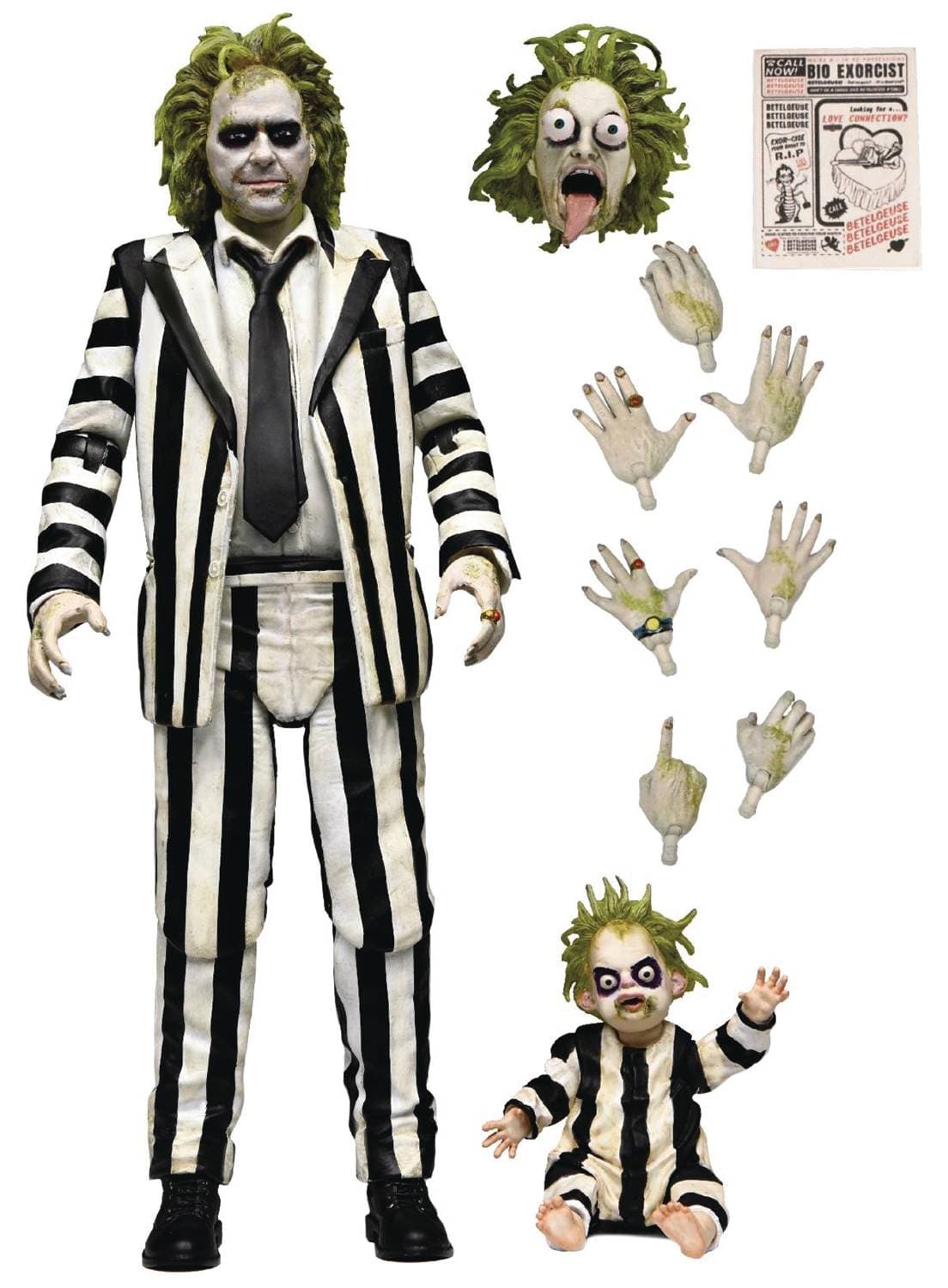 NECA: Beetlejuice - Ultimate Striped Suit Beetlejuice 7"