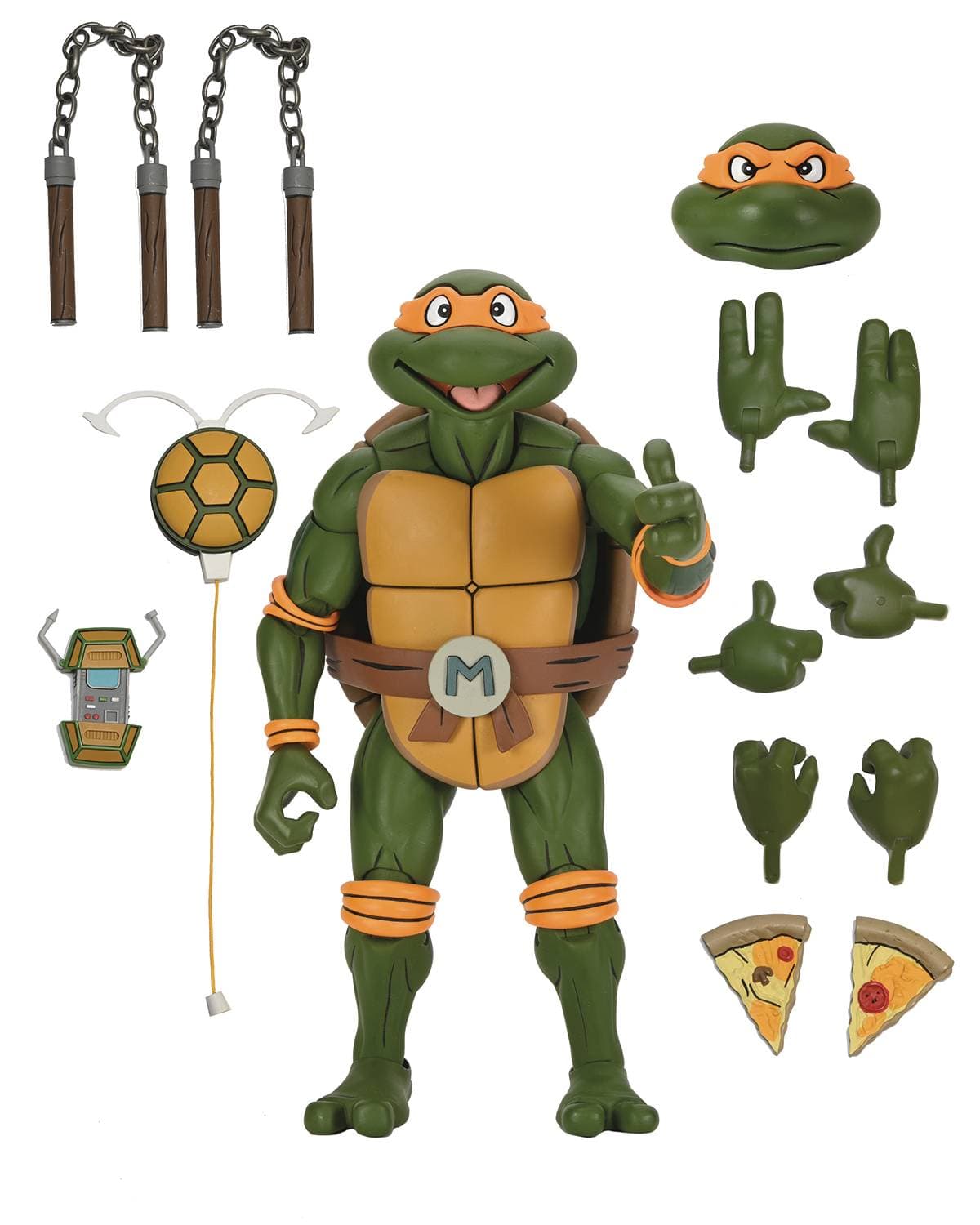 NECA: Teenage Mutant Ninja Turtles - Michelangelo, Giant Size 15" (Cartoon)