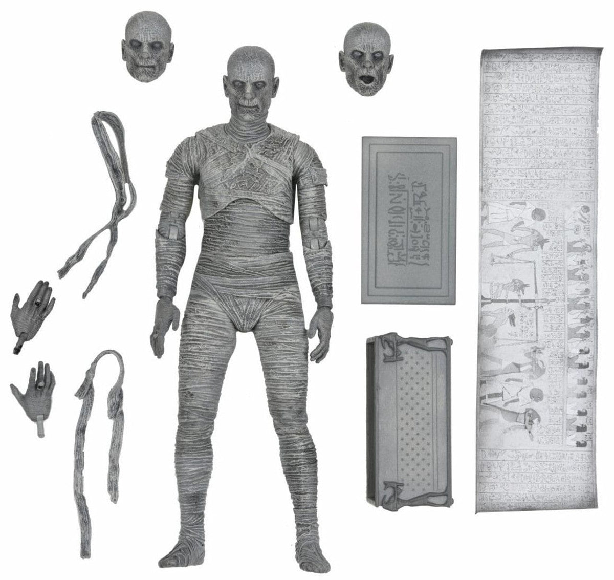 Neca: Universal Monsters - Karloff's Mummy, Black & White