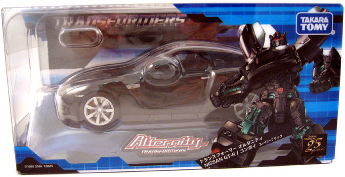 Nissan GTR Convoy Super Black - Transformers Alternators Action Figure Takara Toys