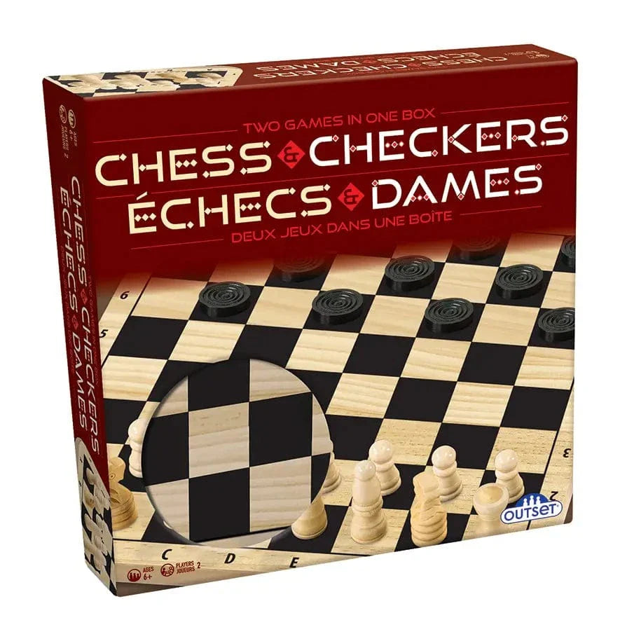 Chess & Checkers - Two Timeless Strategy Games in One Box