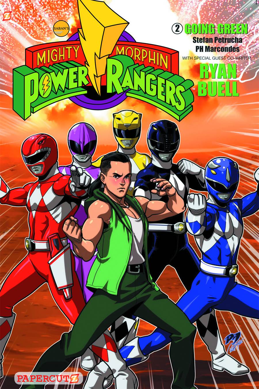 Mighty Morphin Power Rangers GN Vol 02 Going Green