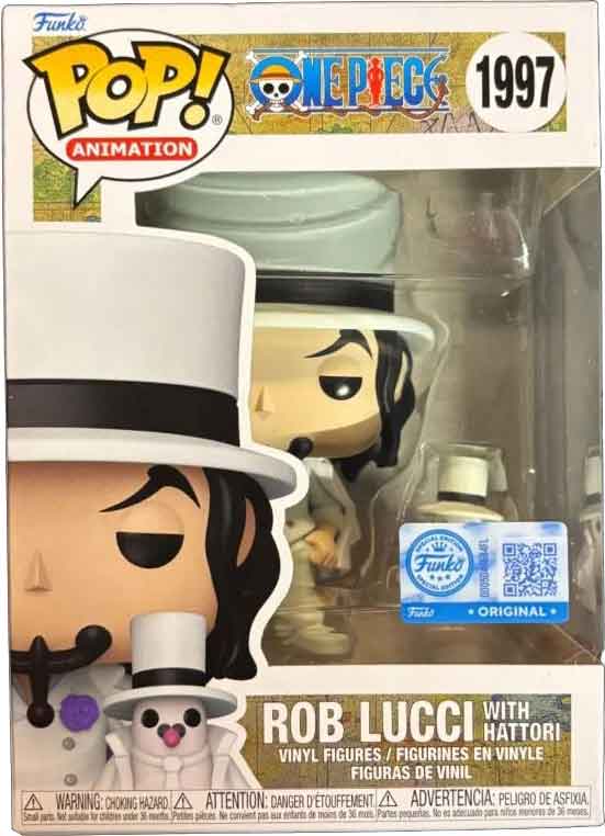Pop Animation One Piece 3.75 Inch Action Figure Exclusive - Rob Lucci with Hattori #1997