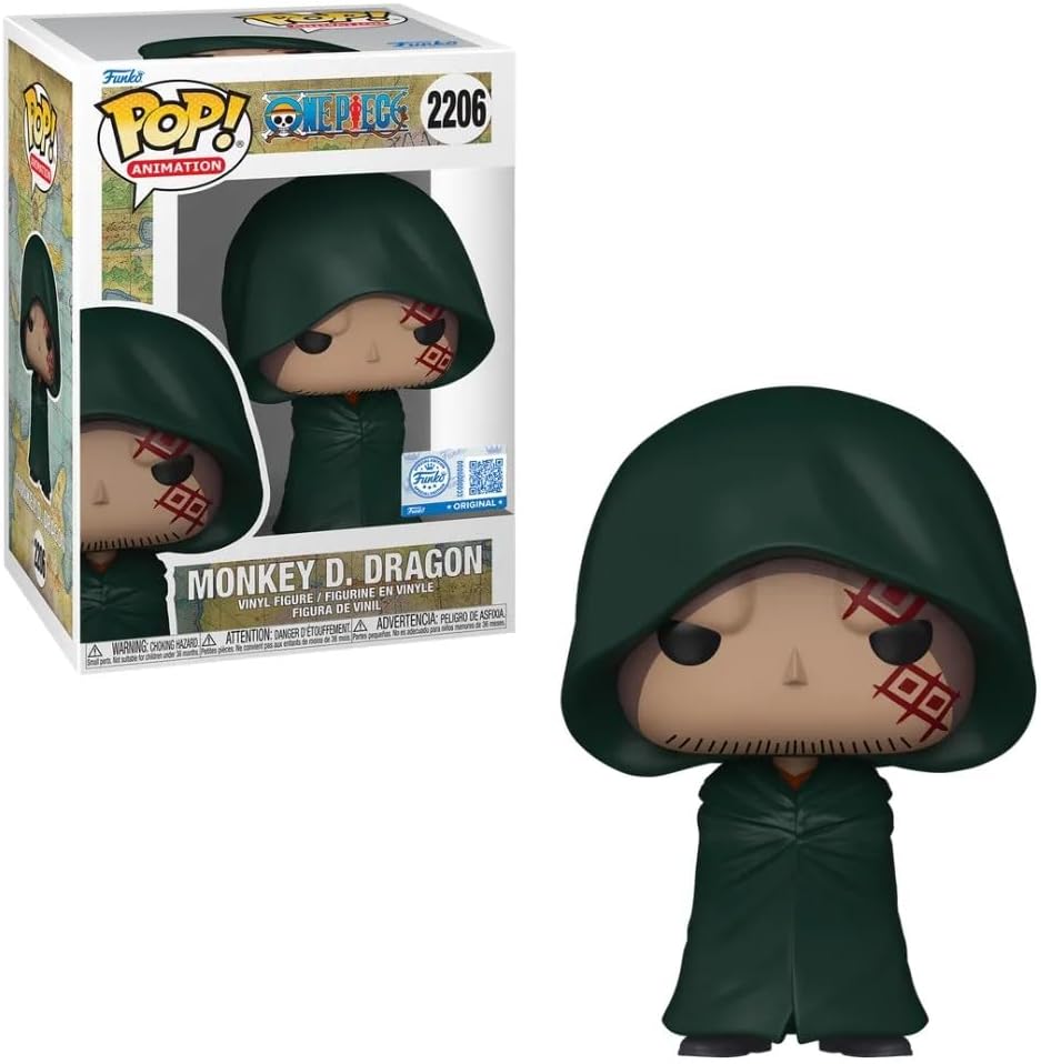 Pop Animation One Piece 3.75 Inch Action Figure - Monkey D. Dragon #2206 (Sub-Standard Packaging)