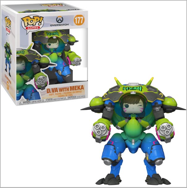 Pop Games Overwatch 6 Inch Action Figure Deluxe Exclusive - D.Va with Meka #177 (Sub-Standard Packaging)