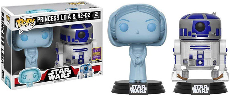 Pop Star Wars 3.75 Inch Action Figure Star Wars - Princess Leia & R2-D2 (Sub-Standard Packaging)