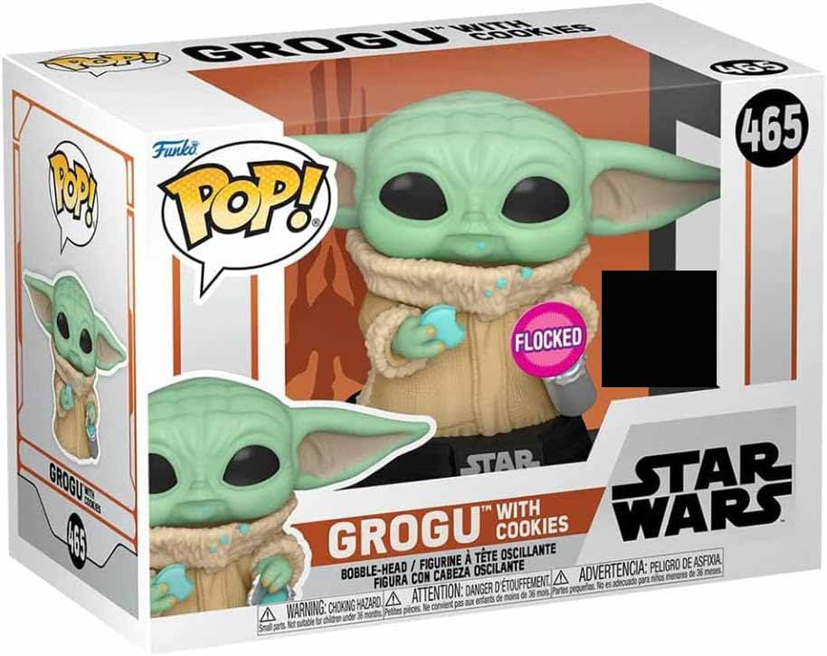 Pop Star Wars The Mandalorian 3.75 Inch Action Figure Exclusive - Grogu with Cookies #465 (Sub-Standard Packaging)