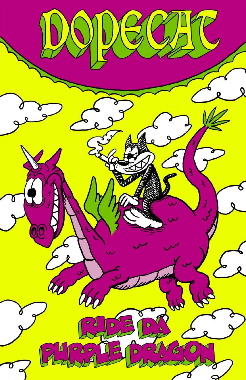 Dopecat Comics Ride Da Purple Dragon by Mike Boheem