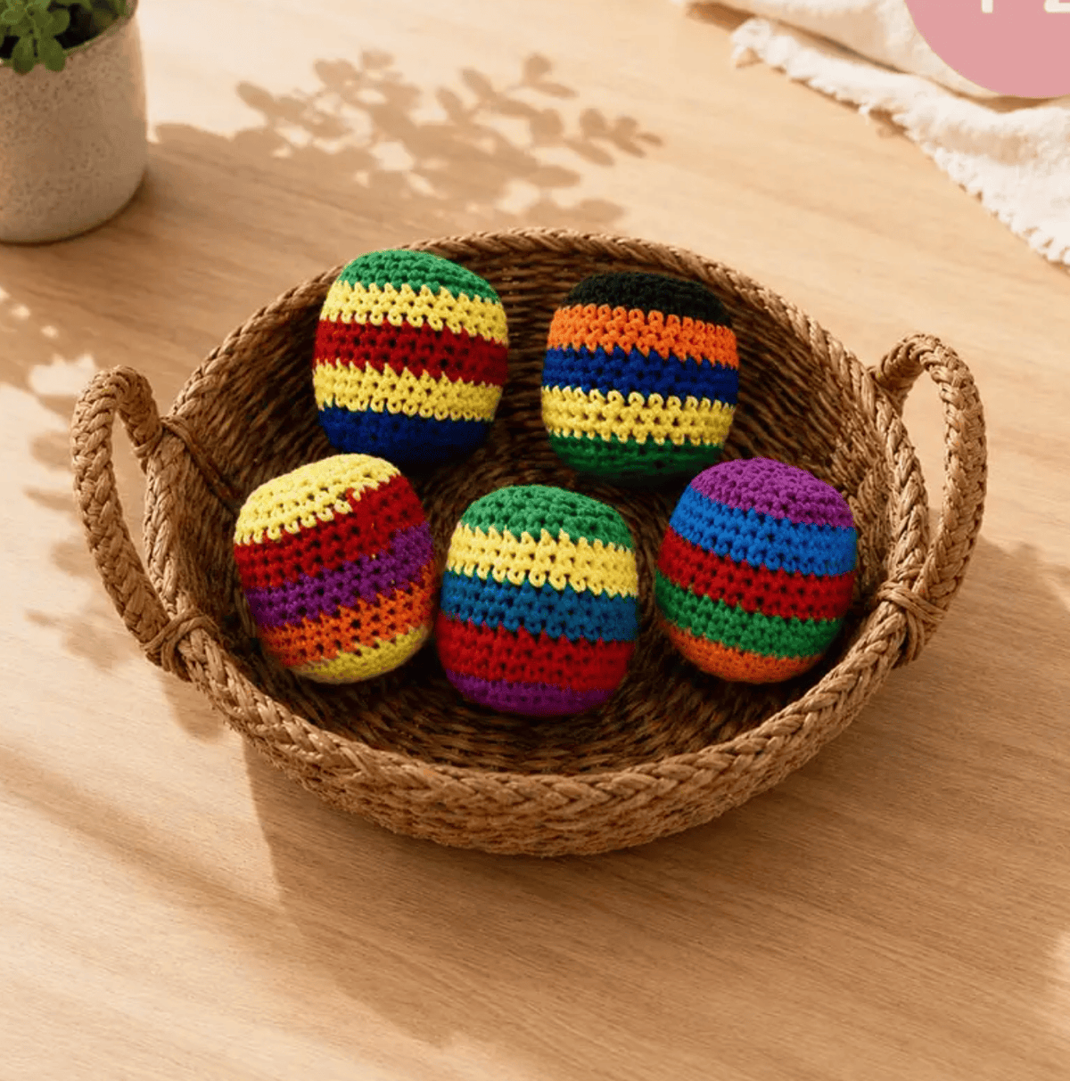 Crochet Hacky Sack Toy Balls