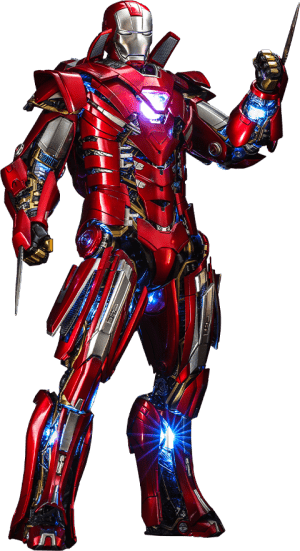 Hot Toys: Marvel - Silver Centurion, Armor Suit Up Version (Iron Man 3)