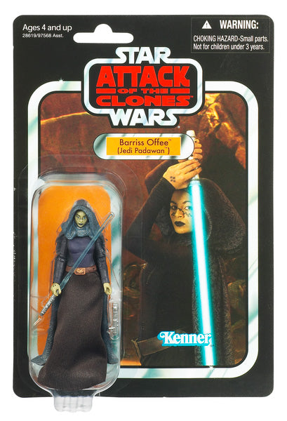 Star Wars Black & Silver Vintage 3.75 Inch Action Figure (2011 Wave 3) - Bariss Offee (Ep 3) VC51 (Shelf Wear Packaging)