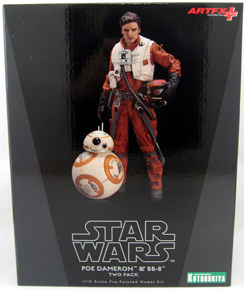 Star Wars The Force Awakens 7 Inch Statue Figure ArtFX+ - Poe Dameron & BB-8