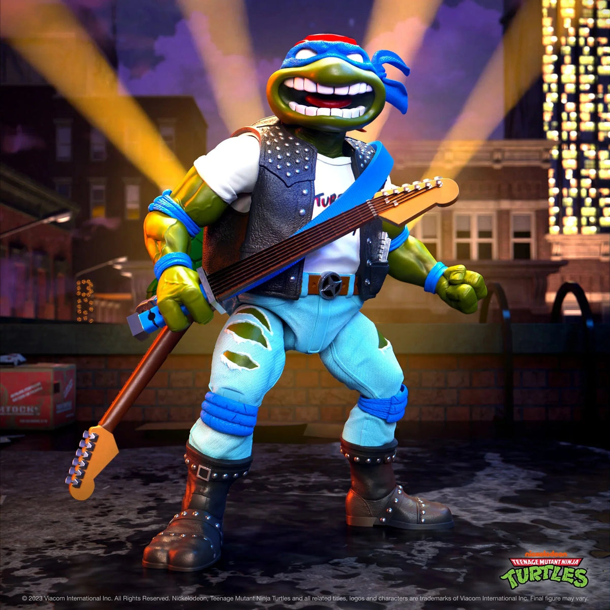 SUPER7: TMNT ULTIMATES! WAVE 10 - CLASSIC ROCKER LEO ACTION FIGURE