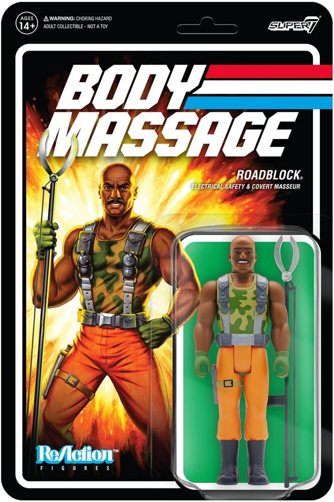 ReAction Figure: GI Joe - Roadblock, Body Massage PSA