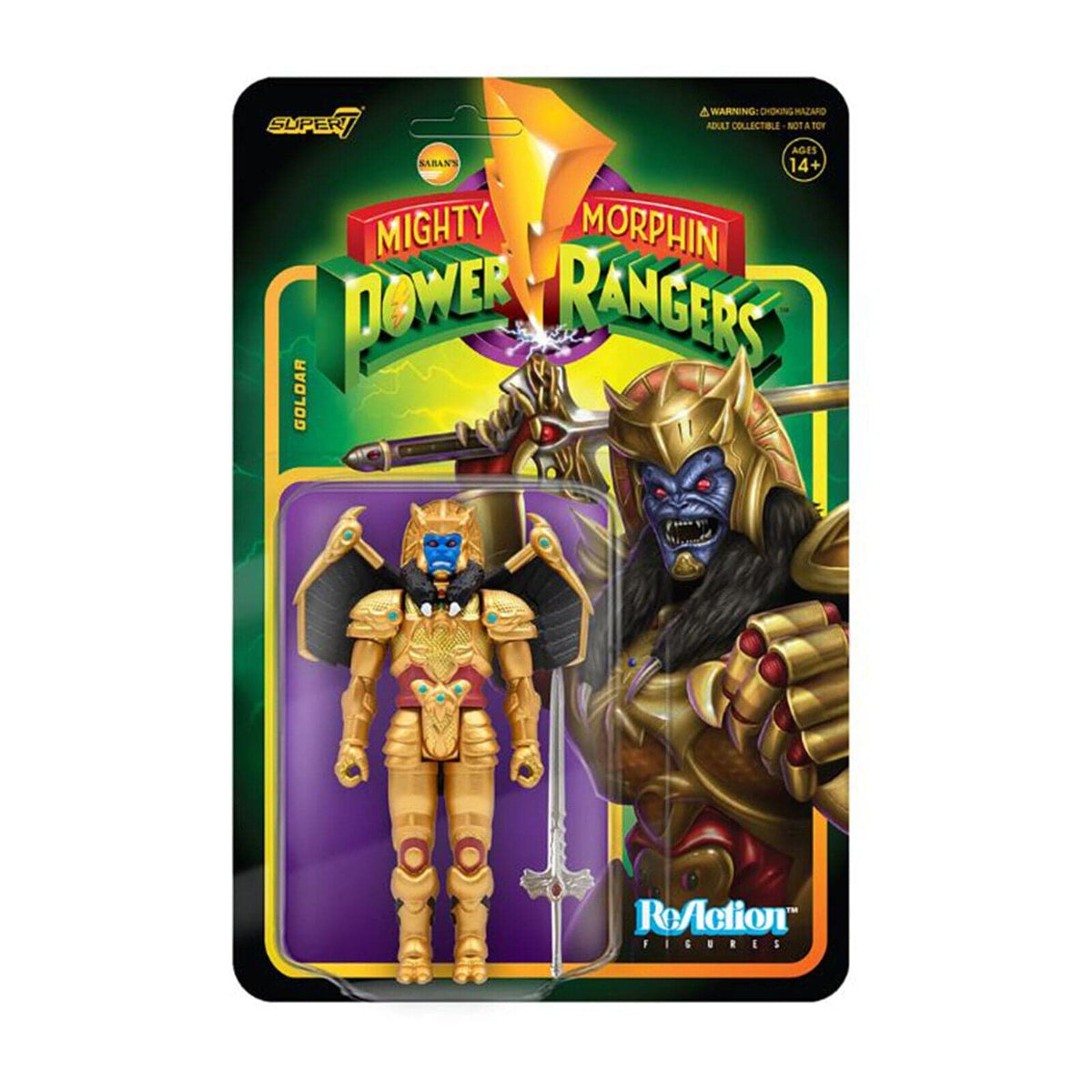 Super7 ReAction: Mighty Morphin Power Rangers - Goldar