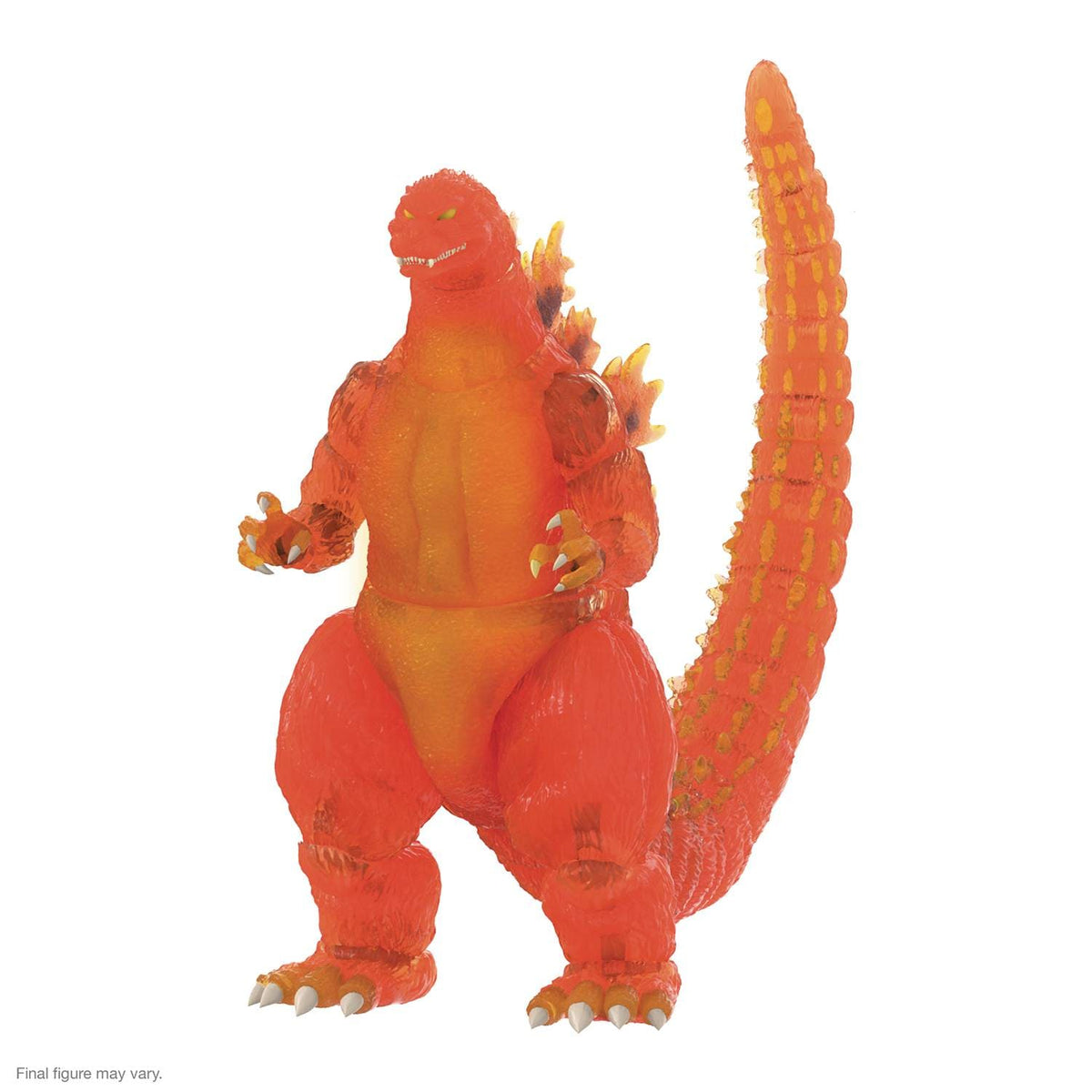SUPER7: TOHO ULTIMATES - BLAZING GODZILLA CLEAR ORANGE ACTION FIGURE