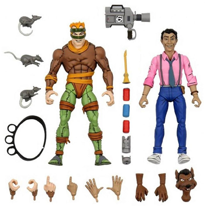 Teenage Mutant Ninja Turtles Cartoon Series 7 Inch Action Figure 2-Pack Exclusive - Rat King & Vernon