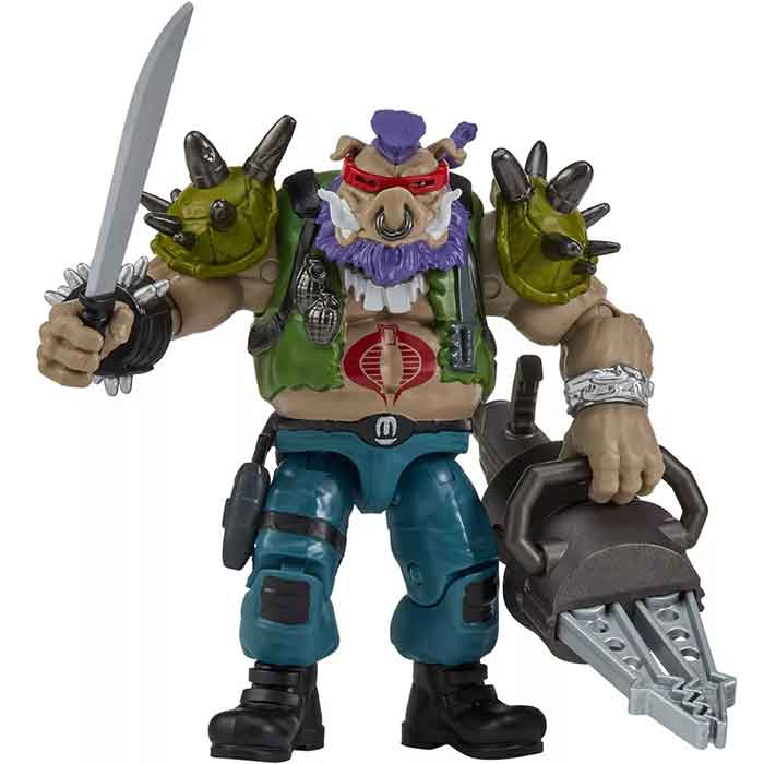 Teenage Mutant Ninja Turtles x G.I. Joe 5 Inch Action Figure - Bebop x Dreacknocks