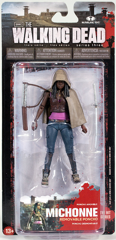 The Walking Dead 5 Inch Action Figure TV Series 3 - Michonne (Non Mint Crushed Packaging) (Sub-Standard Packaging)
