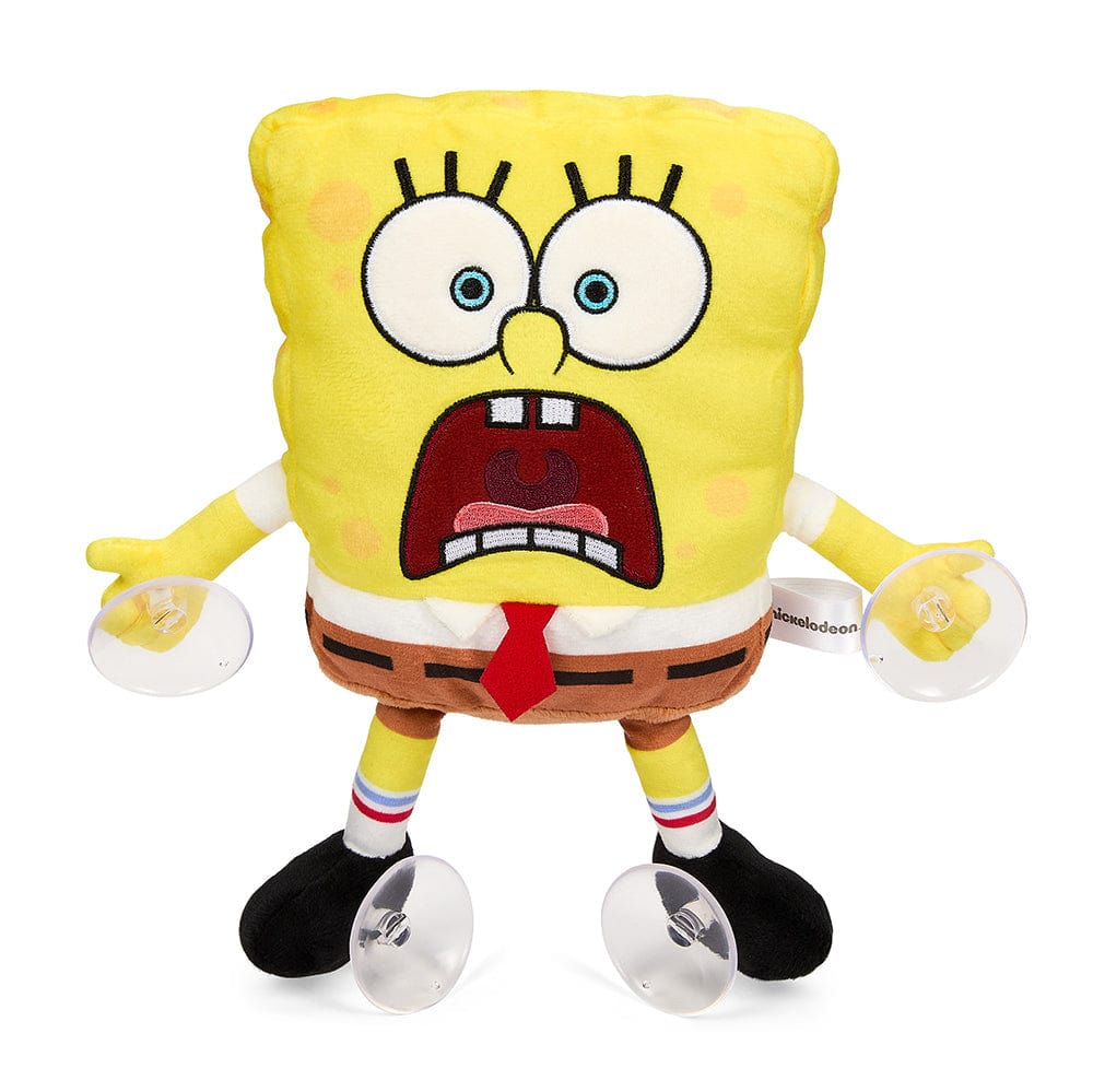 SPONGEBOB SQUAREPANTS 8" PLUSH WINDOW CLINGER-SCARED SPONGEBOB