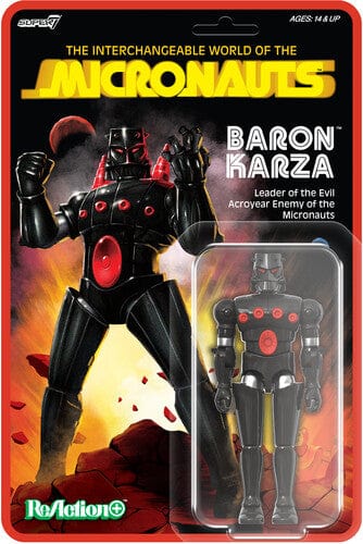 SUPER 7: REACTION WAVE 1 - MICRONAUTS - BARON KARZA ACTION FIGURE