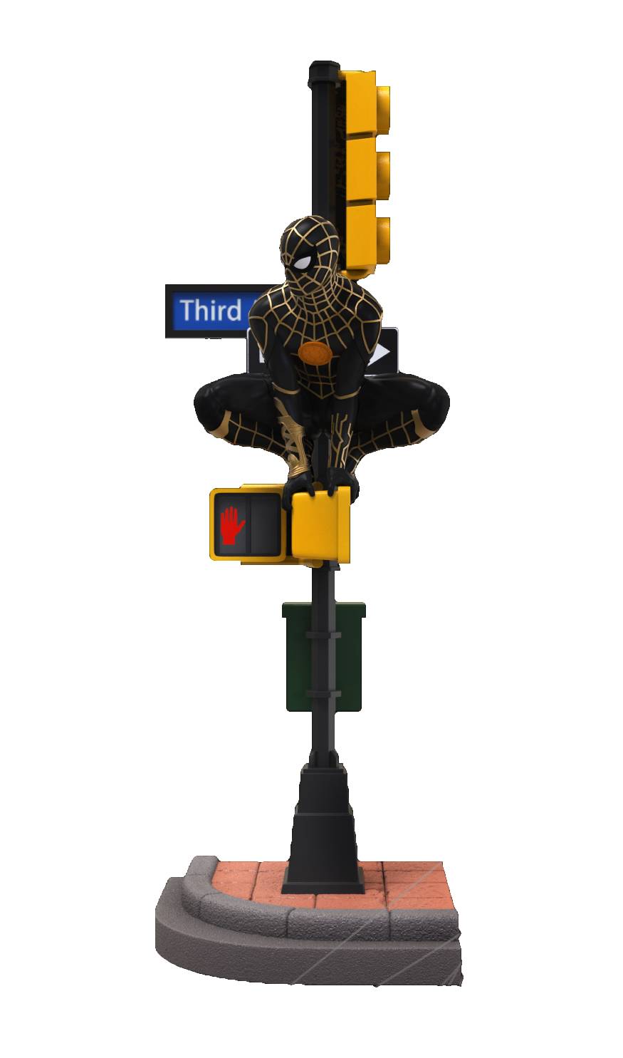 D-Stage: MArvel - Spider-Man, Black and Gold Suit (No Way Home)