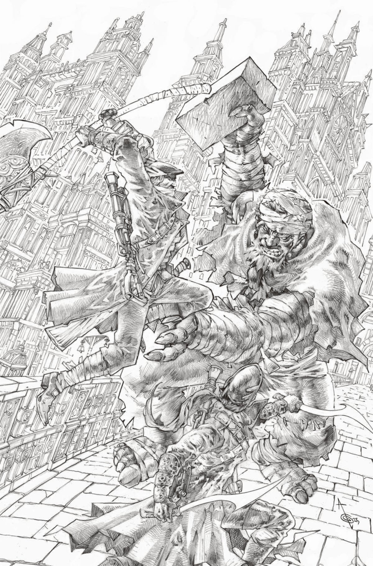 BLOODBORNE BLEAK DOMINION #1 (OF 4) FOC QUAH B&W INKS VIRGIN