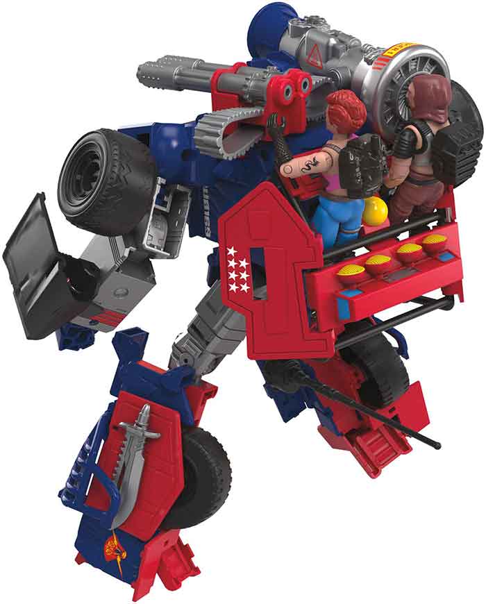 Transformers Collaborative G.I. Joe x Transformers 3.75 Inch Scale Action Figure - Soundwave Dreadnok Thunder Machine with Zartan and Zarana (Sub-Standard Packaging)