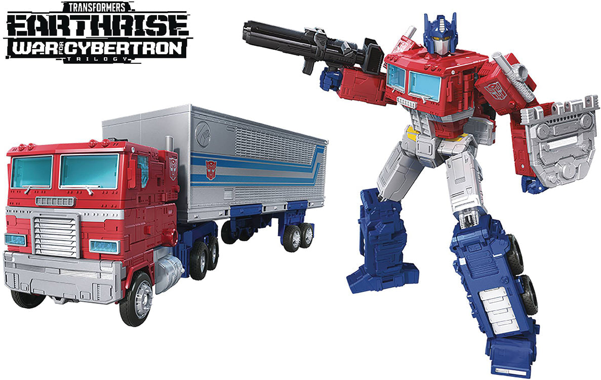 Transformers Earthrise War For Cybertron 8 Inch Action Figure Leader Class - Optimus Prime Reissue