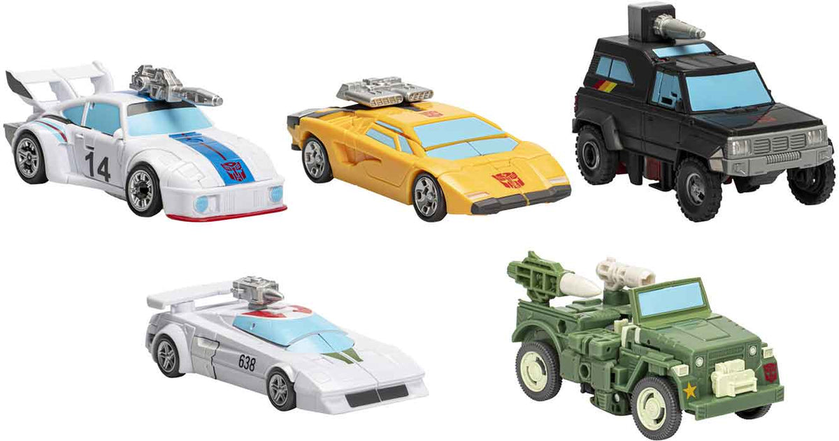 Transformers Legacy United 6 Inch Action Figure Box Set - Jazz - Sunstreaker - Trailbreaker - Wheeljack - Hound (Shelf Wear Packaging)