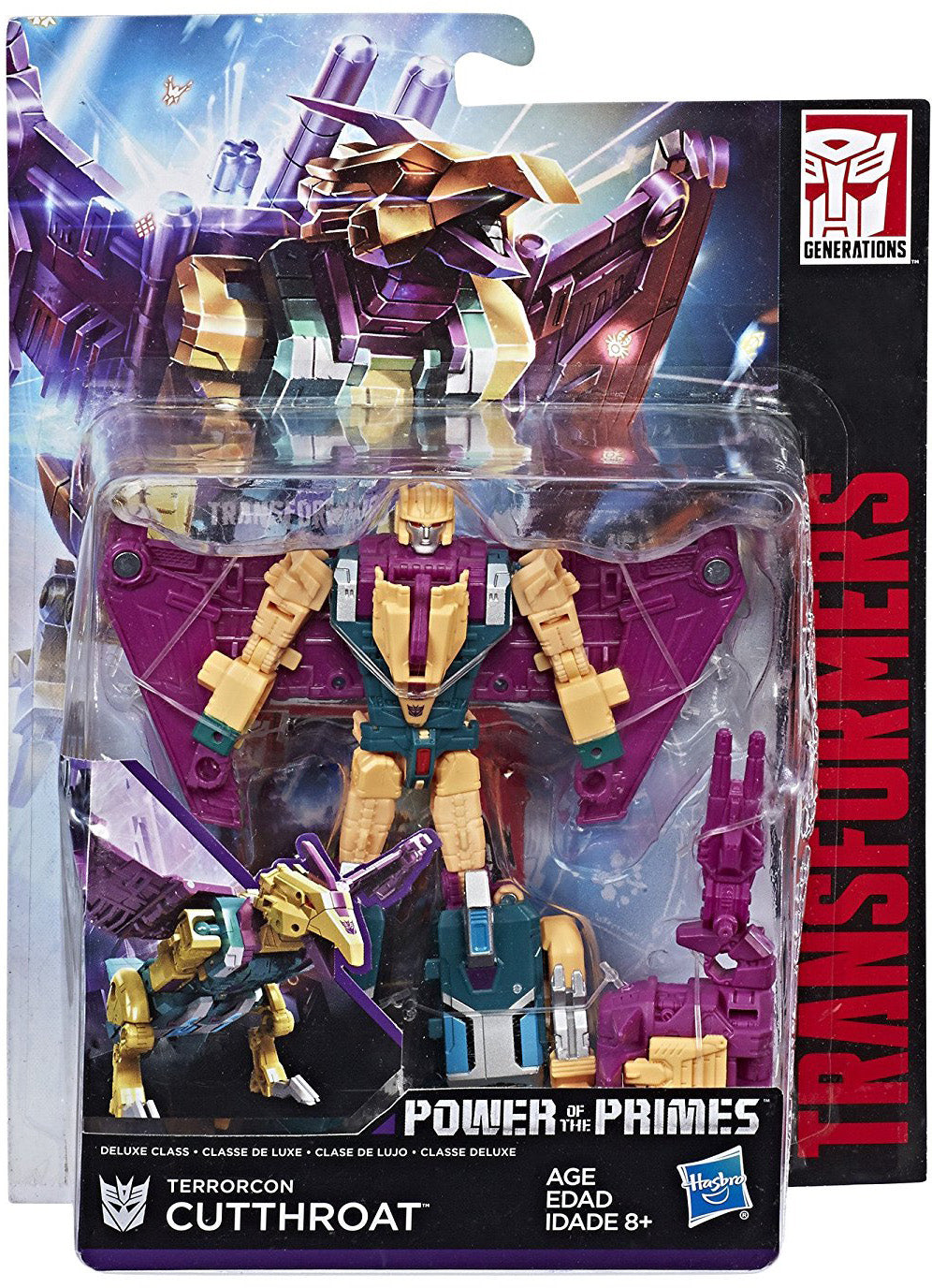 Transformers Power Of The Primes 6 Inch Action Figure Deluxe Class - Cutthroat (Sub-Standard Packaging)