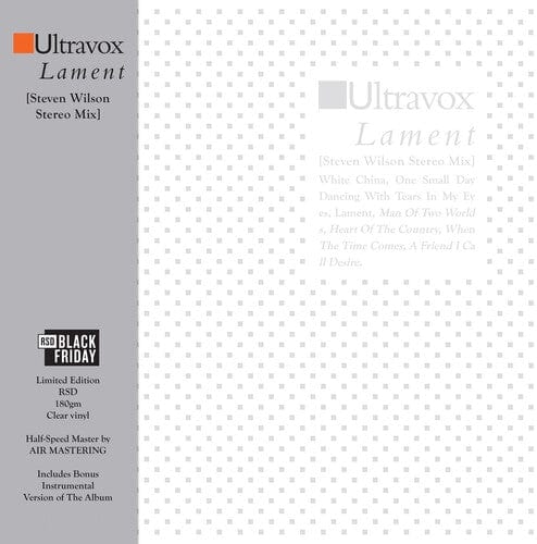 Ultravox - Lament - Steven Wilson Stereo Mix (RSD)