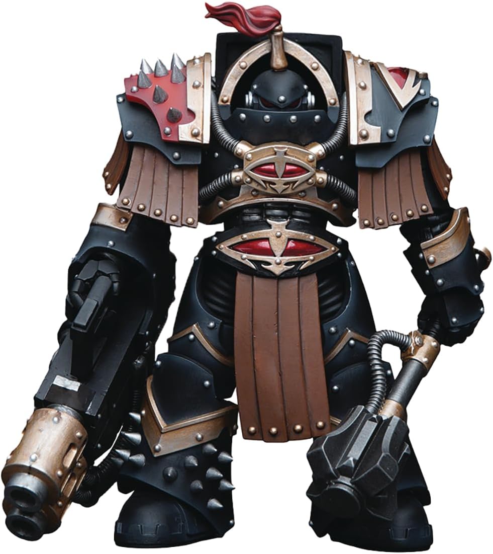 Warhammer 40000 5 Inch Action Figure 1/18 Scale - Sons of Horus MKIV Terminator Squad Justaerin with Multi-melta and Power Maul